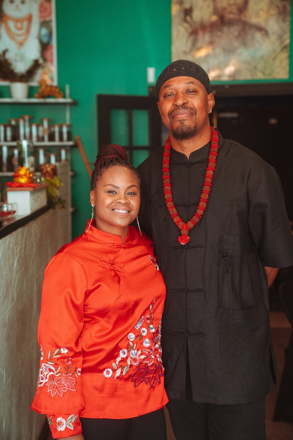 Ahava and Timothy at Sensei Tea House